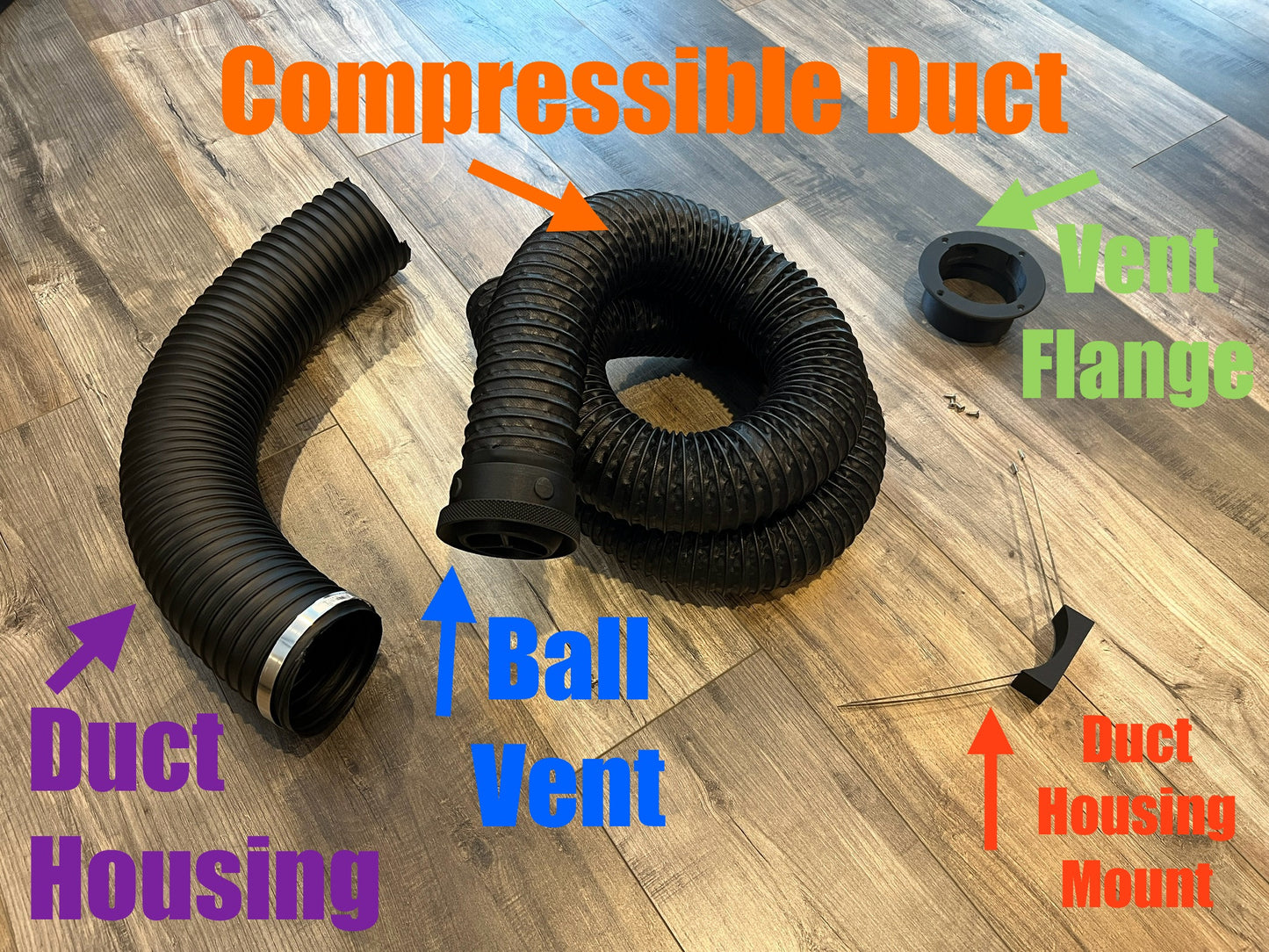 Extendo Vent Complete Kit - 3inch for High Temp